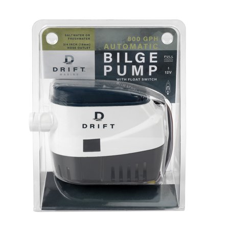 D DRIFT ALL THINGS WATER 800GPH Submergible Automatic Boat Bilge Pump with Float Switch  12V Retail $29.00
