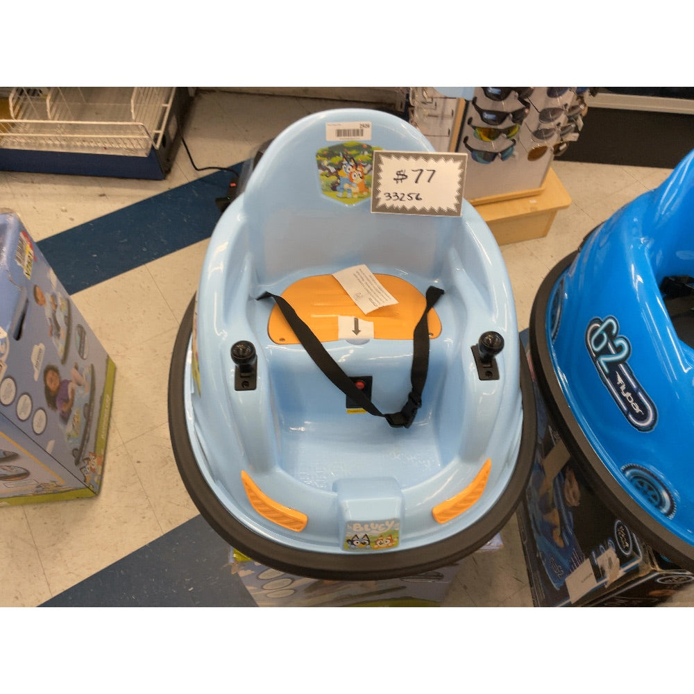 Unbranded Bluey Bumper Car Ride-On Toy, 360 Spin