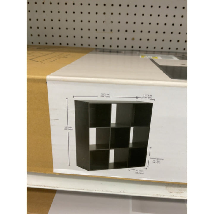 Mainstays 9-Cube Storage Organizer  Black