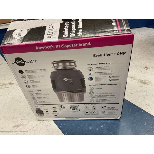 InSinkErator Evolution 1.0HP, Advanced Series, Quietest Disposal, Dura-Drive Induction Motor, Assembled in USA Retail $350.00