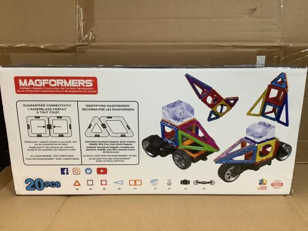 Magformers Magnetic Construction 20 PC Space Adventure STEM Toy Set  +3 Years Retail $12.12