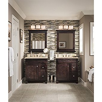 allen + roth 3-Light Merington Brushed Nickel Standard Bathroom Vanity Light