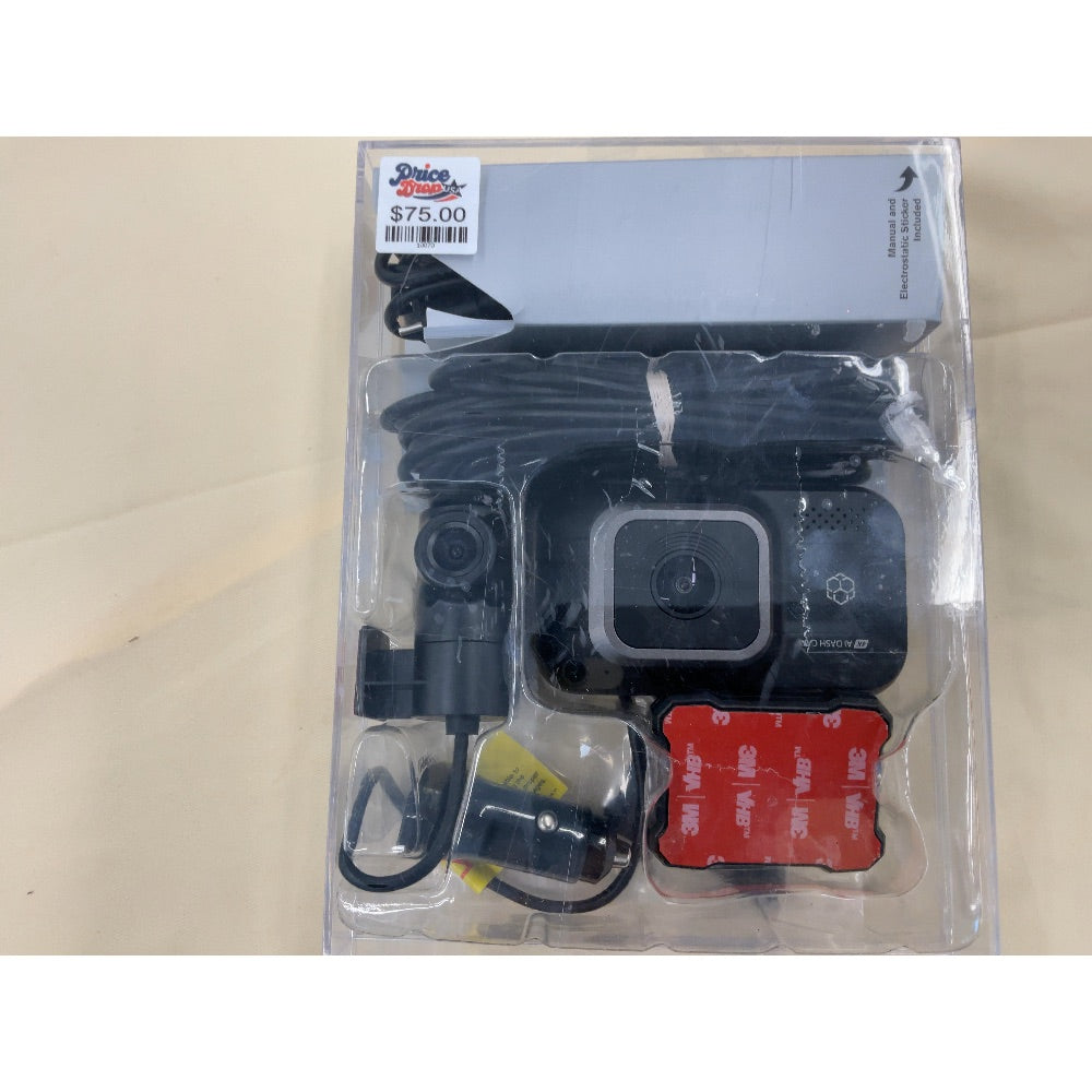 Dash Cam - Electrostatic Sticker Included