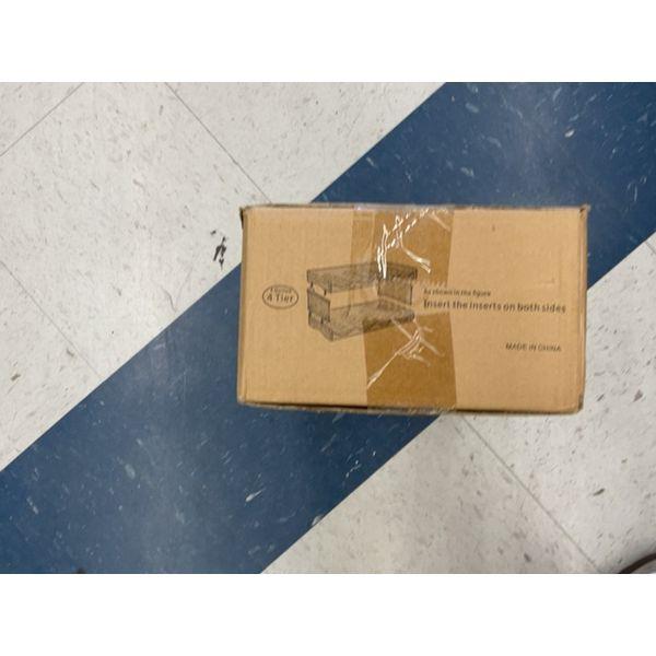 4 Tier Storage Shelf Organizer - Stackable Basket Drawers, Home and Office Organization Retail $15.00