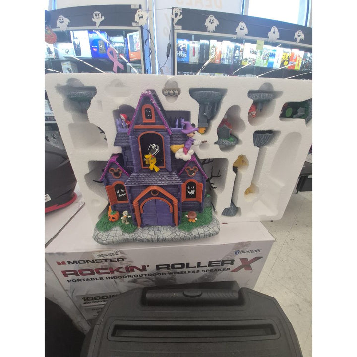 Disney Mickey & Friends Haunted Halloween Village - 9 Pieces, LED Lights