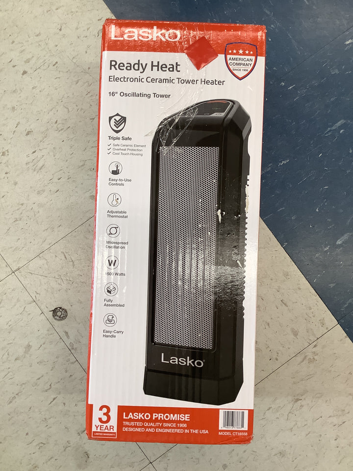 Lasko - Ceramic Tower Heater with Electronic Control (CT16558) Retail $39.97