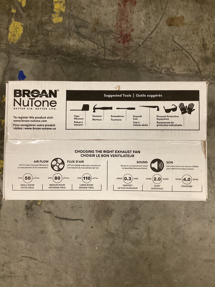 BR 60 CFM 0.9 SONE LIT FAN