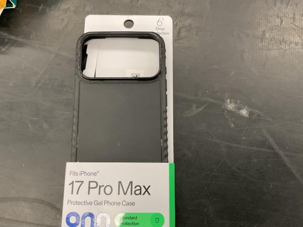 Onn 17 Pro Max, Protective Gel Phone Case, Standard Protection Retail $10.00