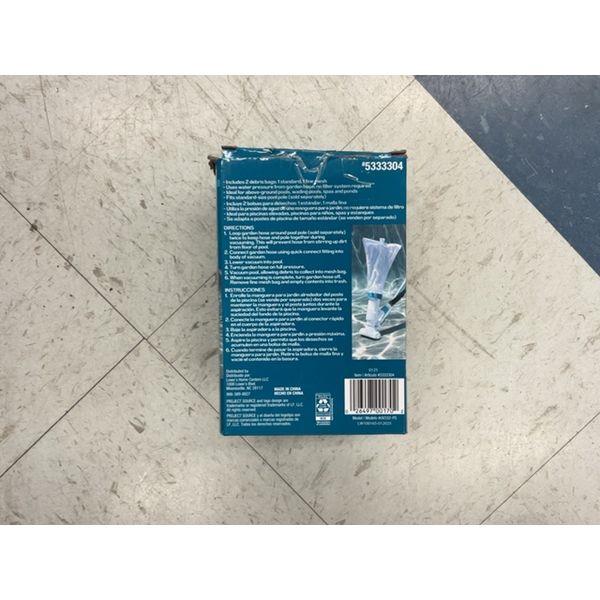 Project Source Underwater Pool Vacuum - Ideal for Above-Ground Pools, Includes 2 Filter Bags Retail $20.00