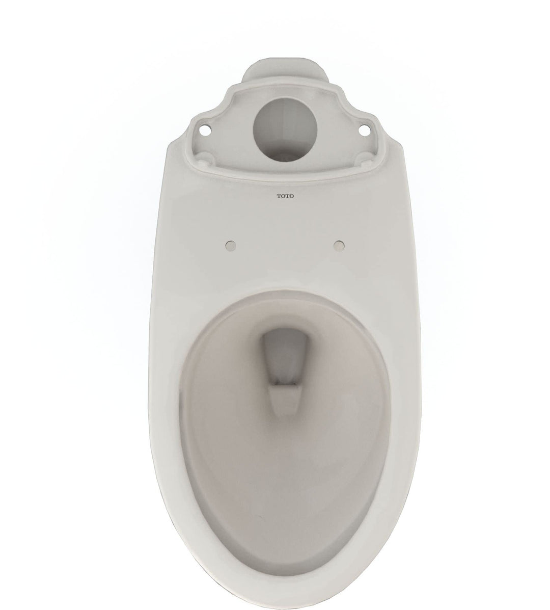TOTO Drake Elongated Universal Height TORNADO FLUSH Toilet Bowl with CEFIONTECT, Cotton White - C776CEFG#01