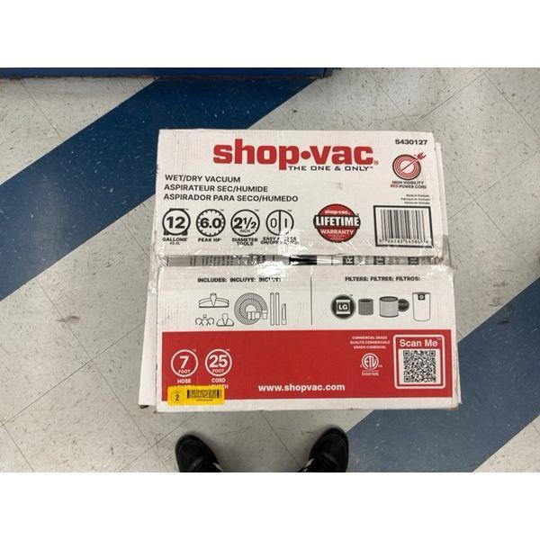 Shop-Vac Wet/Dry Vacuum - 12 Gallon, 6.0 Peak HP Retail $90.00