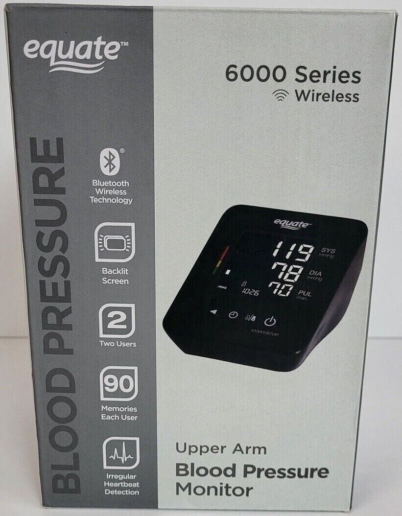 Equate BP-6000 Upper Arm Blood Pressure Monitor with Bluetooth