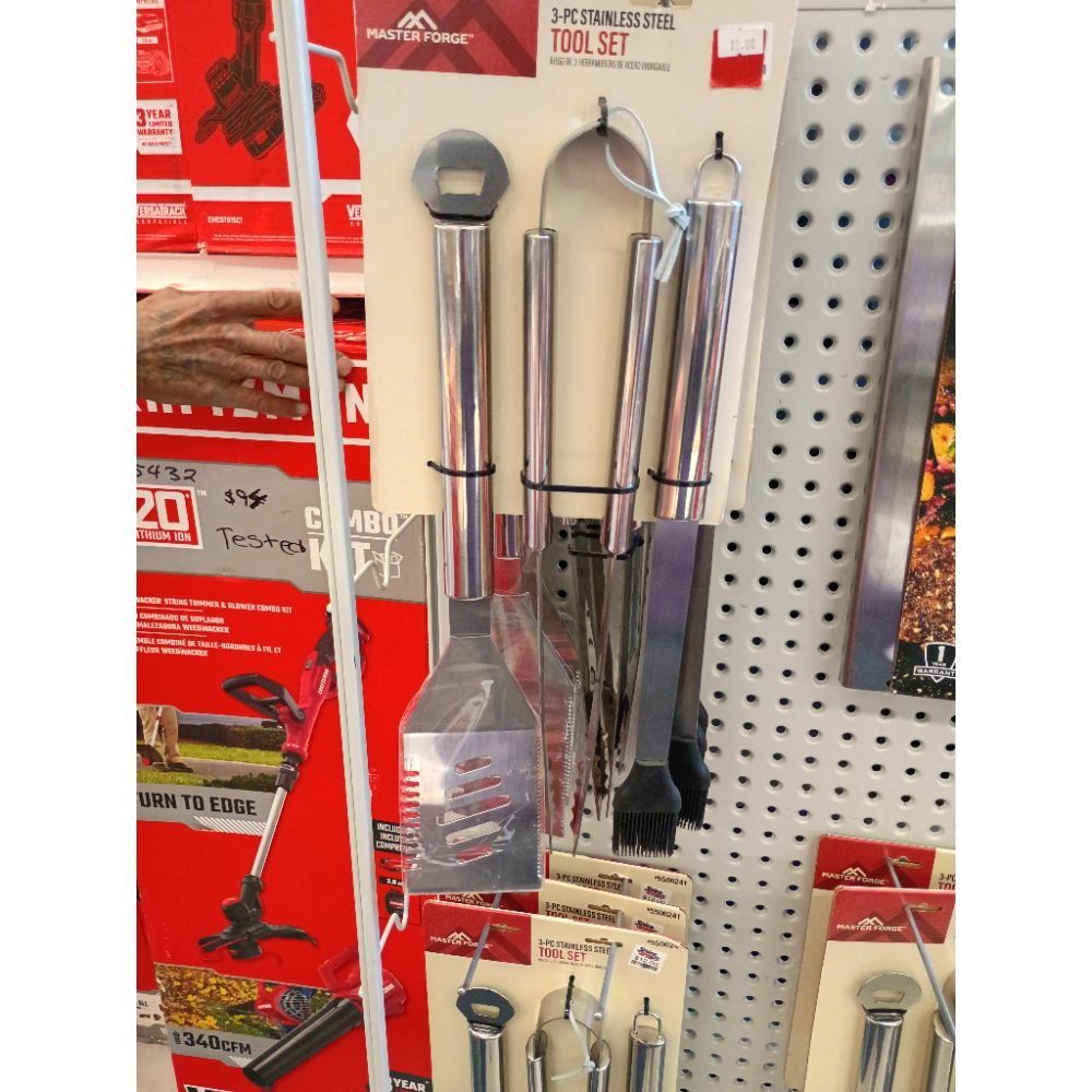 Master Forge 3-PC Stainless Steel Tool Set