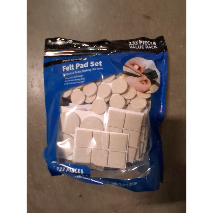 MinnARK Premium Felt Furniture Pads - 233 Pc - Oatmeal Retail $17.00