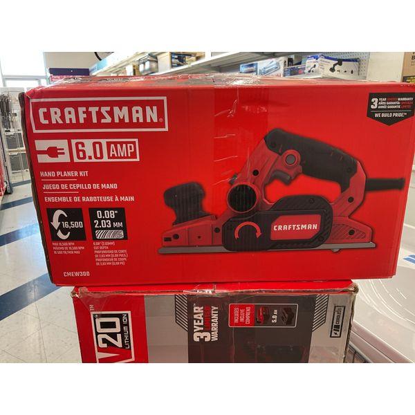 Craftsman 6.0 Amp Hand Planer Kit - Power Tool, Woodworking, High Speed Retail $89.00