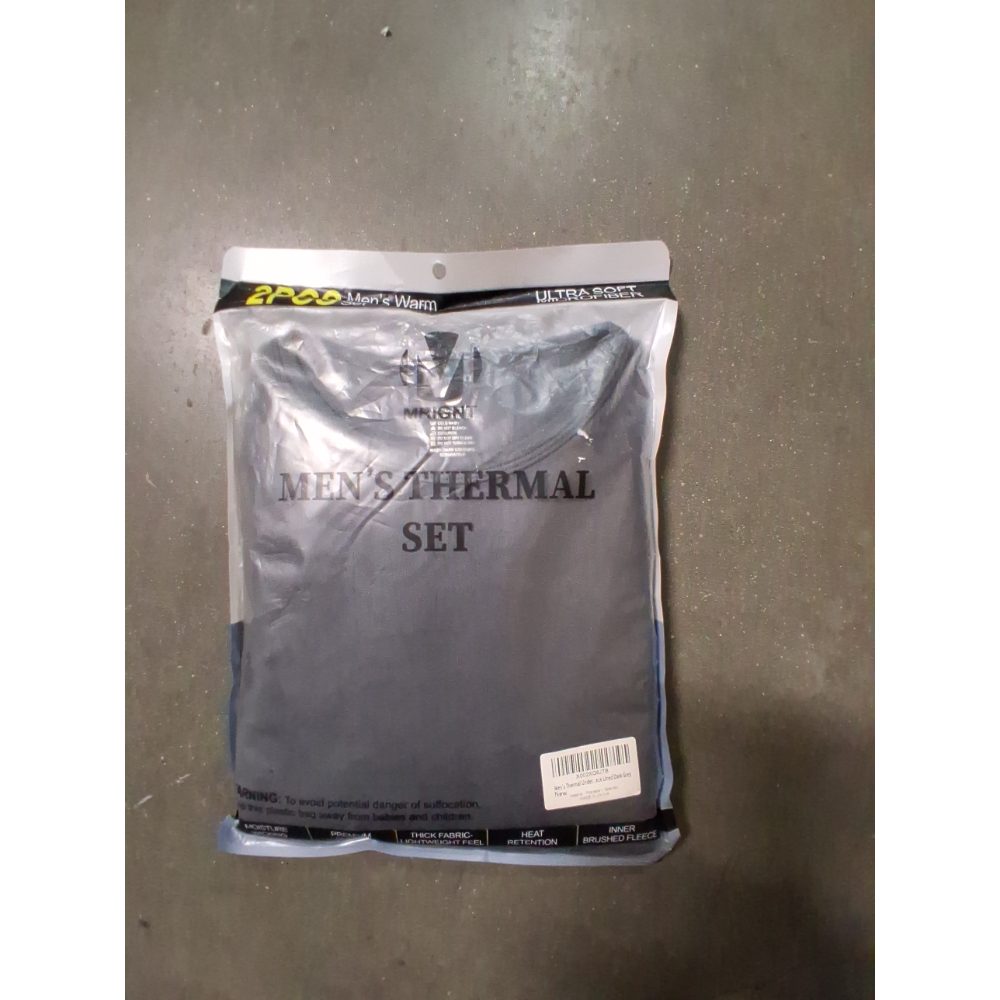 Mrignt Men's Thermal Set - Ultra Soft Microfiber, Heat Retention, Size Small Retail $25.00