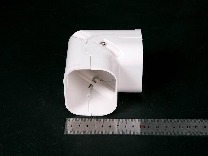Ductless minsplit 3" decorative Inside/Outide Corner PVC AC Line Set Cover Kit Accessories for Ductless Mini Split Air Conditioners Central AC and Heat Pump Systems