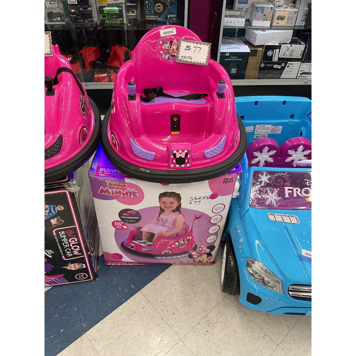 Disney Minnie Mouse Bumper Car, Pink, Ride-On Toy