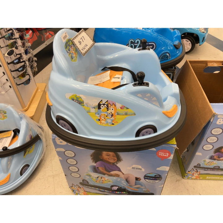 Unbranded Bluey Bumper Car Ride-On Toy, 360 Spin