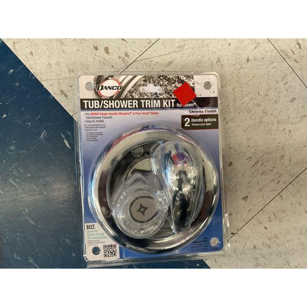 DANCO Tub/Shower Trim Kit - MOEN Compatible, 2 Handle Options, Chrome Finish