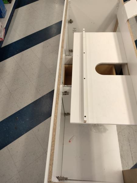 MasterBrand Cabinets Inc. R36 VSDB60, White Shaker Cabinet Retail $450.00