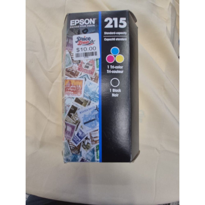 Epson 215 Ink Cartridge - Standard Capacity, Tri-Color, Black