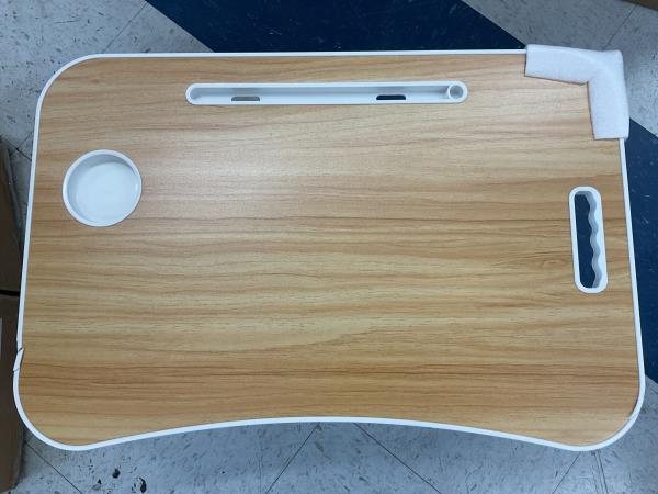RAINBEAN Foldable Laptop Desk with Built-in Slots Retail $23.99