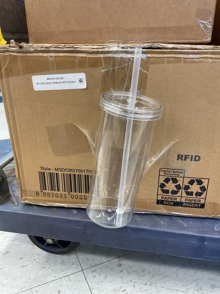 Ms 24pk 20oz tumbler with straw Retail $23.96