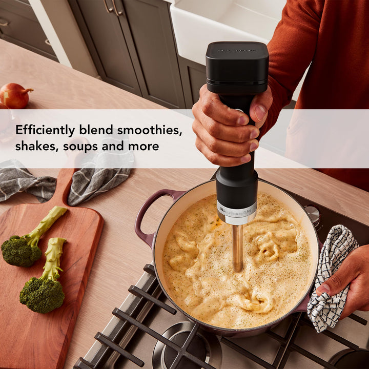 KitchenAid Goâ„¢ Cordless Hand Blender - battery sold separately, KHBRV00, Black Matte