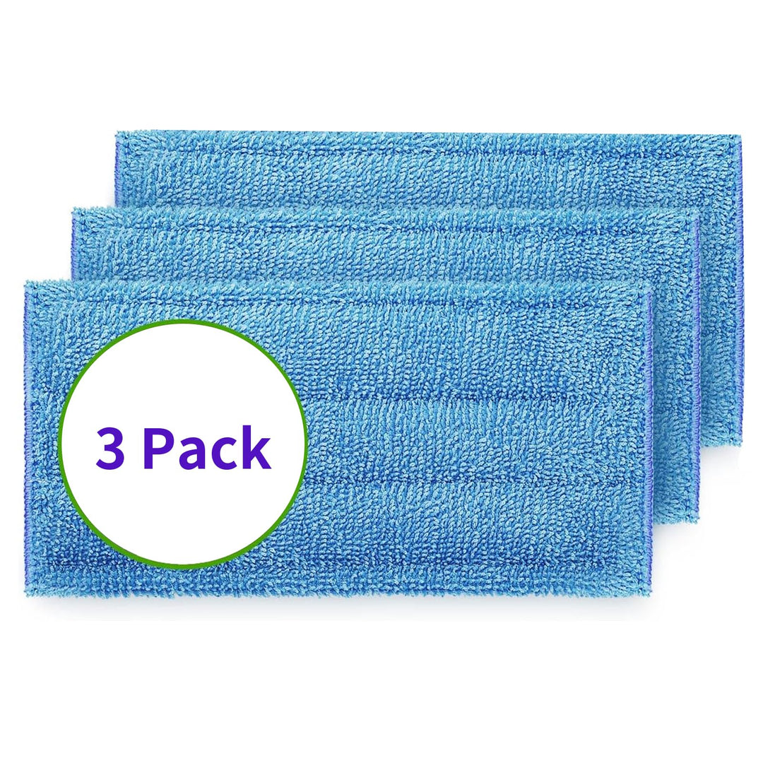 Star Maktion 3 Pack Mop Pads Compatible with Swiffer Wet Jet Mops, Washable Microfiber Mop Pads for Wet & Dry Use Mop Pad Refills, Durable and Fitting for Home/Office Cleaning (Blue) Retail $13.00
