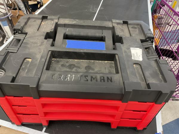 Craftsman Tool Storage - 3-Drawer, Red & Black Retail $80.00