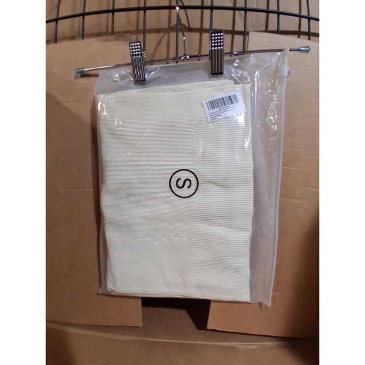 TOB Women Yoga Jumpsuits Workout Ribbed Sleeveless Square Neck Exercise Jumpsuits Beige