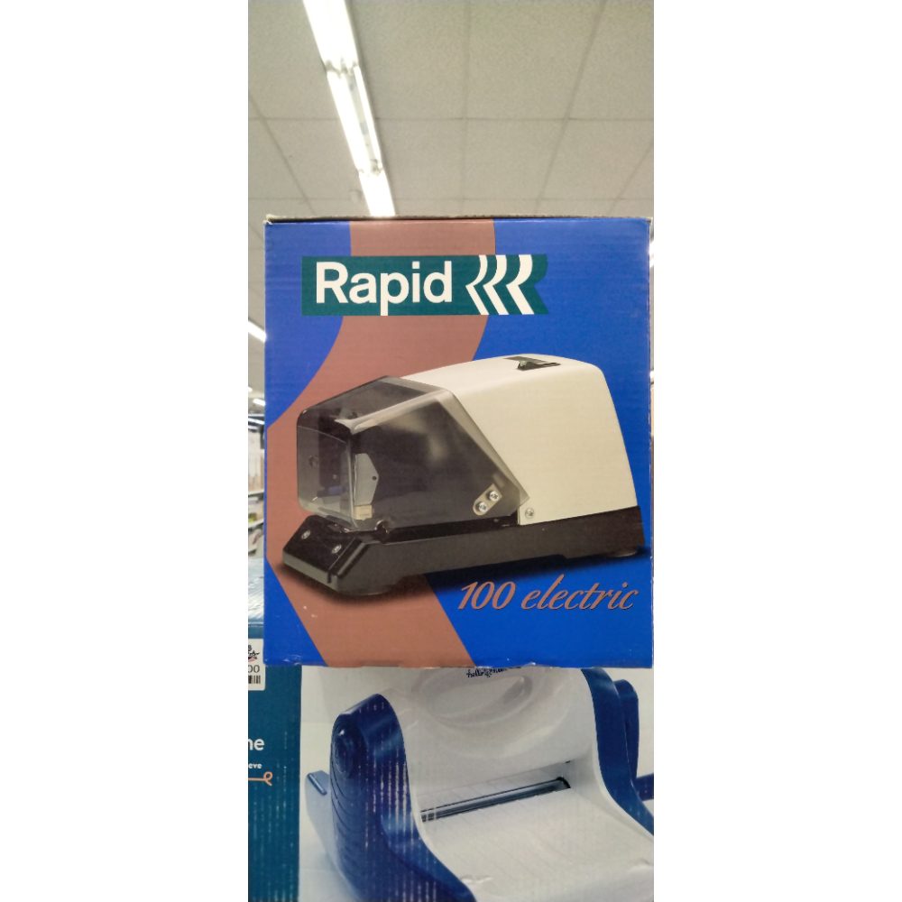 R100 HD Electric Stapler with Adj Stapling Pressure for 2 50 Sheets, White/Black (HUN02044) Category: Electric Staplers