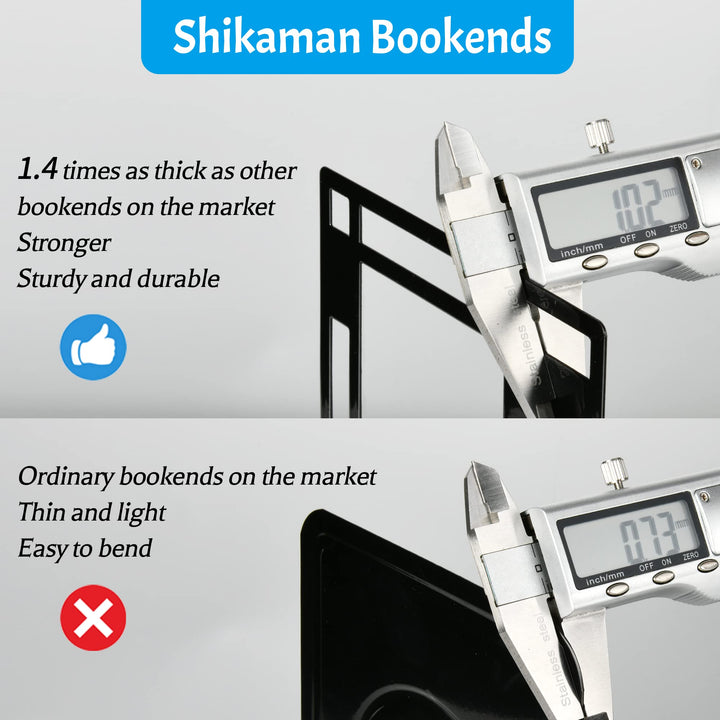 Bookends,Book Ends for Heavy Books,Book Holder,Metal BookEnd
