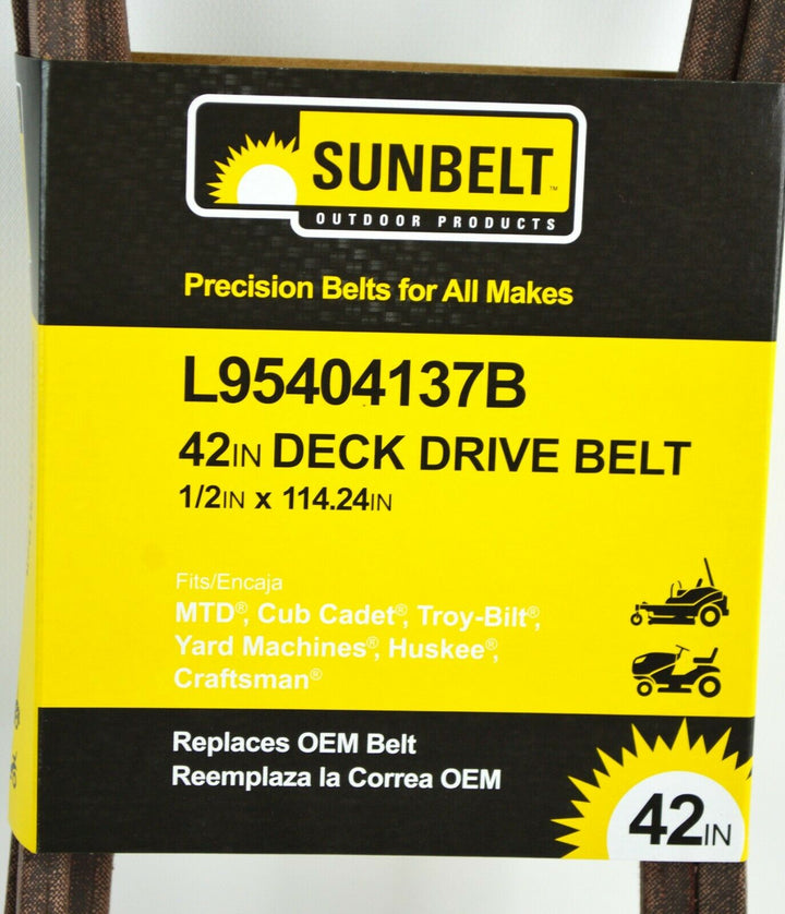 SUNBELT 42 in DECK DRIVE BELT OEM 95404137B 75404047 75404137 L95404137B NEW