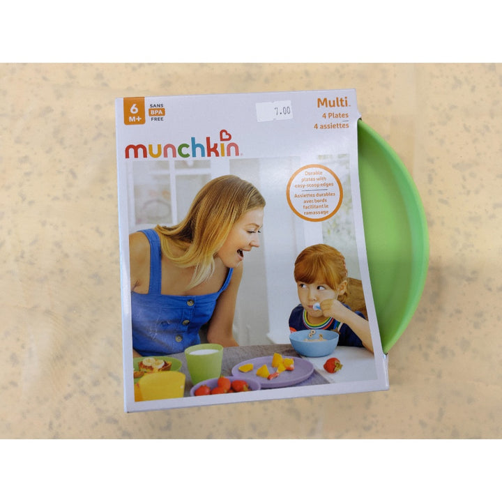 Munchkin Multi Plates - 4 Pack, Nestable Design
