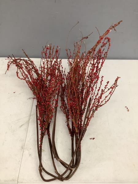 5 piece Artificial Red Berry Branches - Decorative Floral Stems Retail $9.99