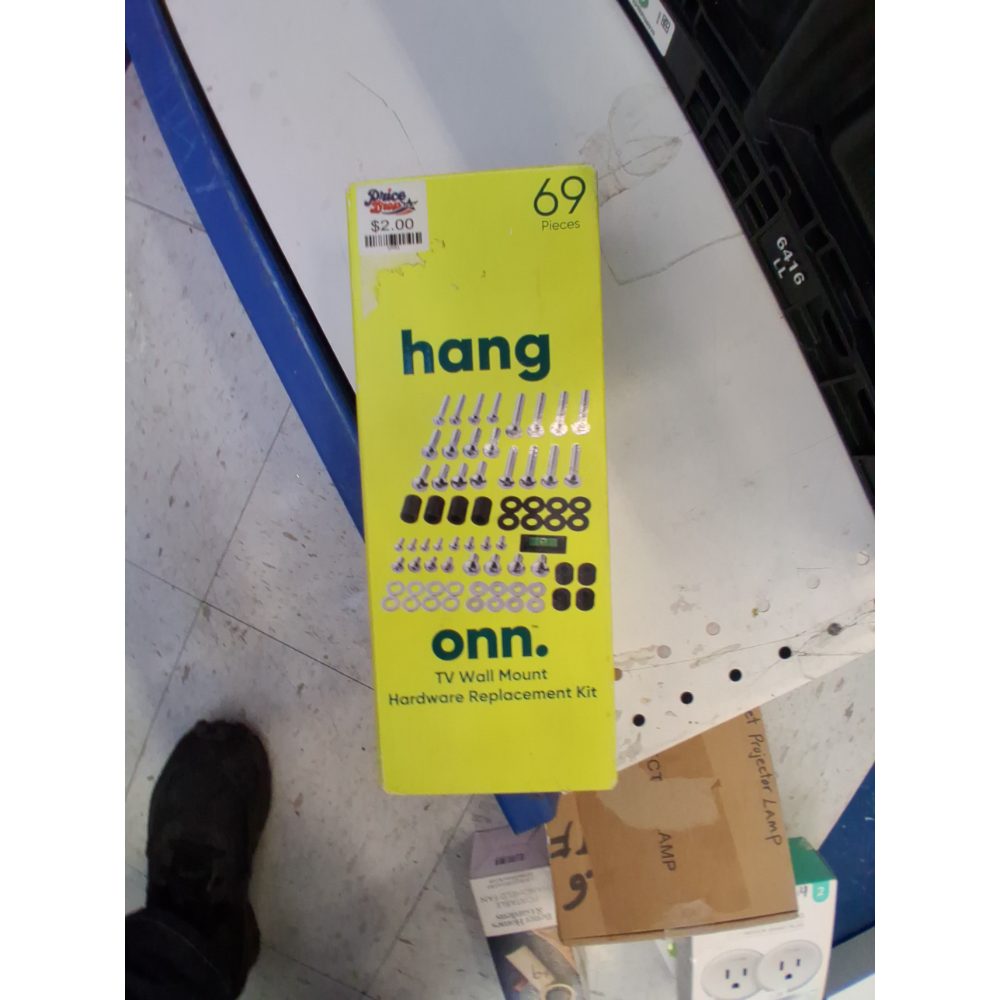 Onn. TV Wall Mount Replacement Hardware Kit  69 Pieces