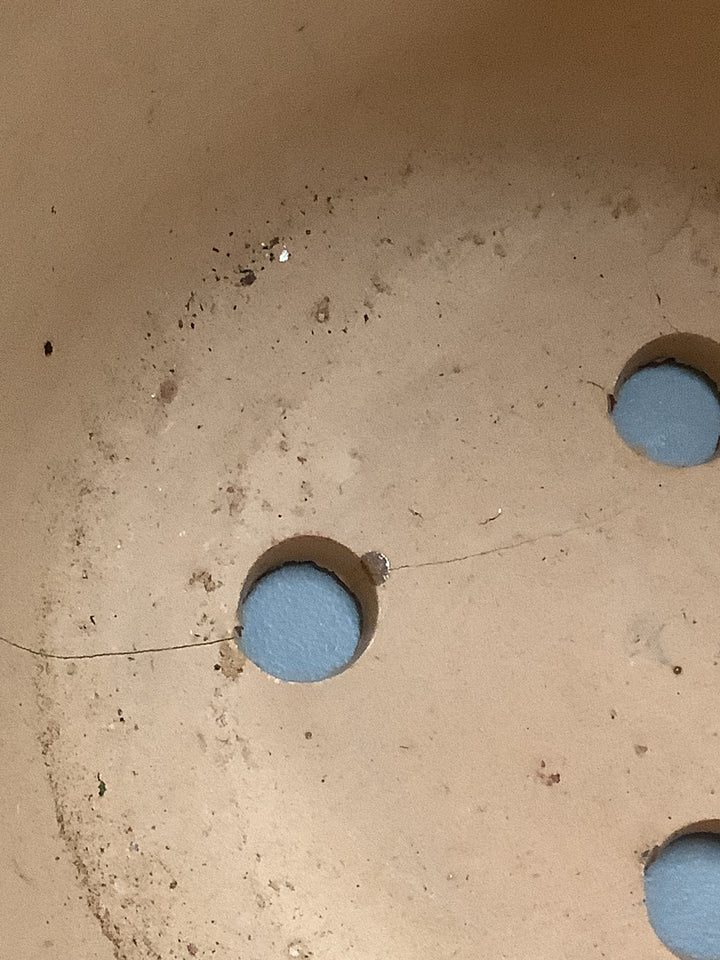 12.6-IN A+R MEADOW GREEN CO+SE (CRACKED ON BOTTOM)