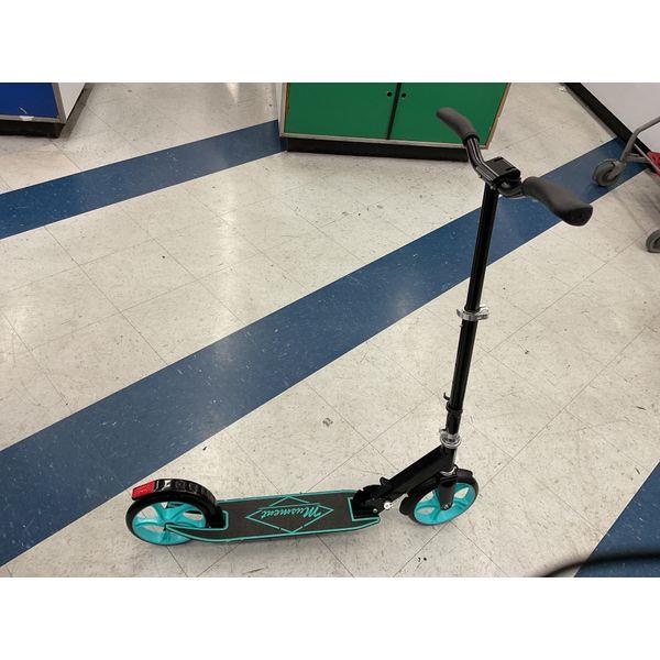 Mowment Scooter - Folding, Lightweight, Adjustable Handlebar, Turquoise Accents