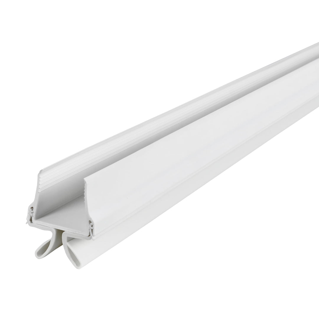 M-D Building Products 43398 32 in. White Vinyl & Rubber CinchÂ® Slide-On Interior Under Door Seal