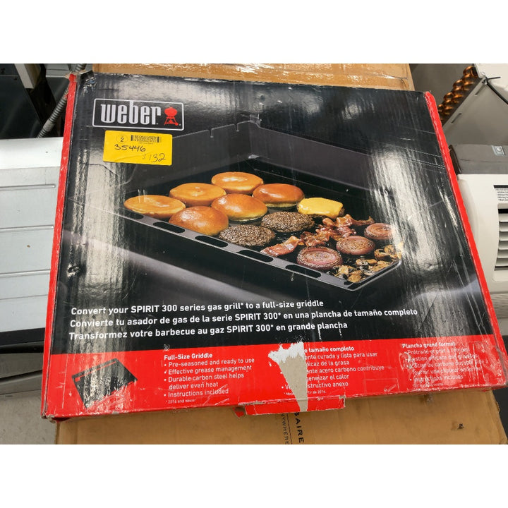 Weber Rust-Resistant Outdoor Griddle Insert for Searwood and Large Spirit Series Grills, Full-Size