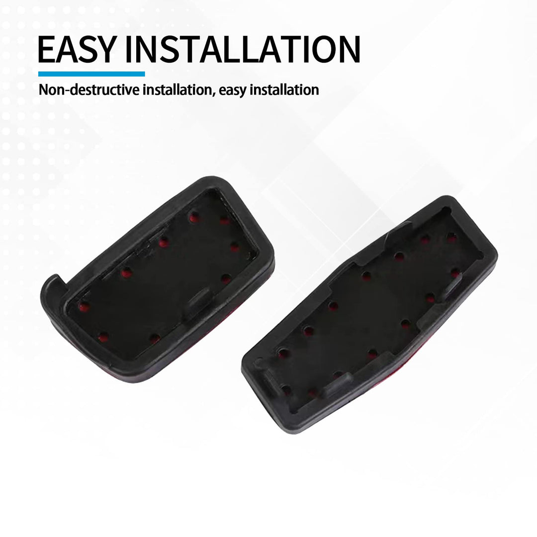 Jawmoy 2 PCS No Drill Anti-Slip Aluminum Gas Brake Pedal Cover Foot Pedal Pads for Chevrolet Blazer 2019 2020 2021, Auto Foot Pedal Pads Kit Accelerator Interior Decoration Accessories (Black)
