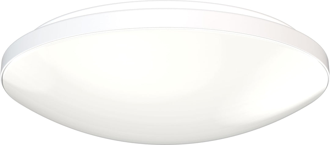 Juno 11 Inch Round LED Flush Mount Ceiling Light, Low Profile Modern Ceiling Light Fixture, Selectable 2700K/3000K/3500K/4000K/5000K Color Temperature, Dimmable, White (FMLR 11IN SWW5 90CRI WBT M4) Retail $35.99