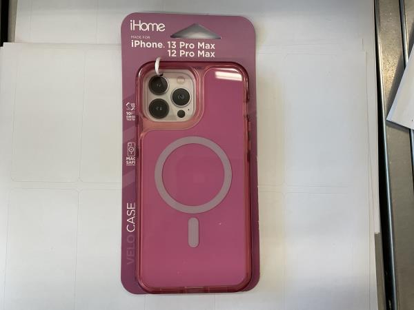 IHome Magnetic Velo Phone Case for iPhone 13 Pro Max/ 12 Pro Max- Pink Retail $14.88