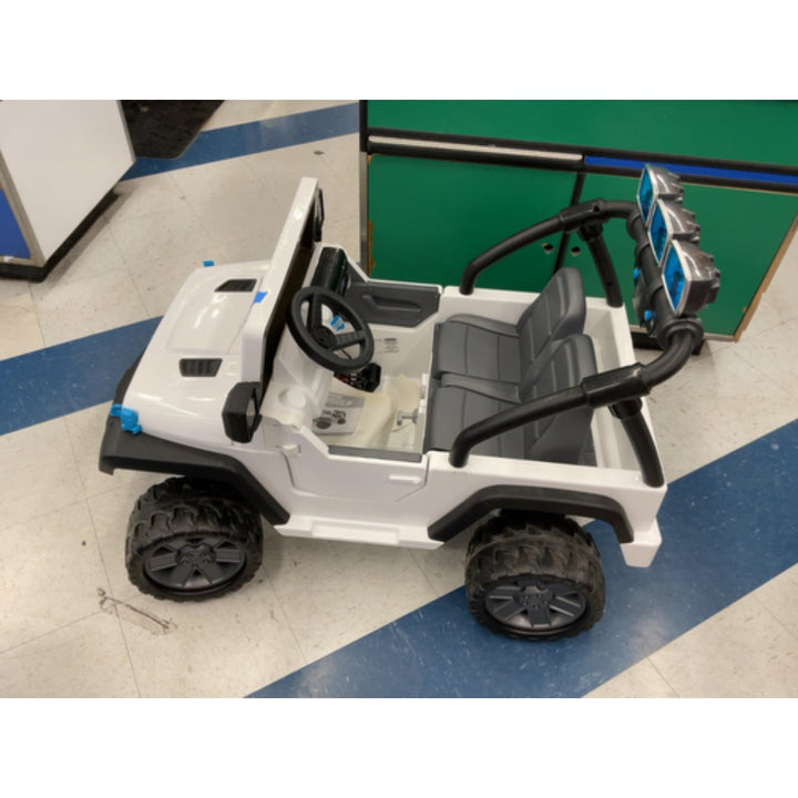Push and peddle Brand Ride-On Car, White, Kids Vehicle