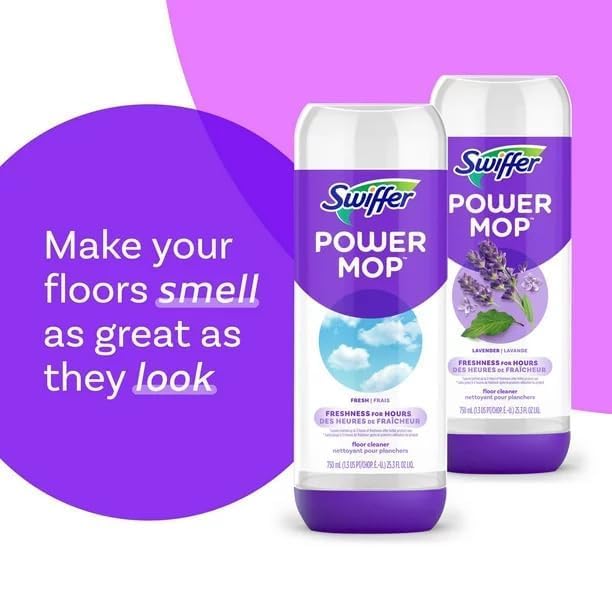 Swiffer 750ML Power Mop Cleaning Solution Fresh Scent