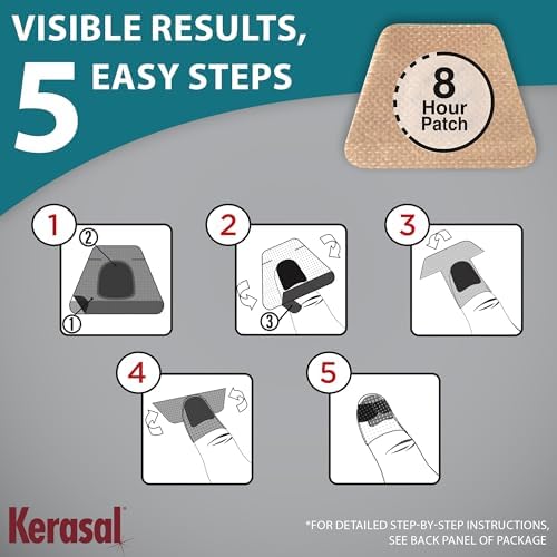 Kerasal Multi-Purpose Nail Repair Patches - 14 Count - Nail Repair for Damaged Nails, 8-Hour Nail Treatment Restores Healthy Appearance (Packaging May Vary)