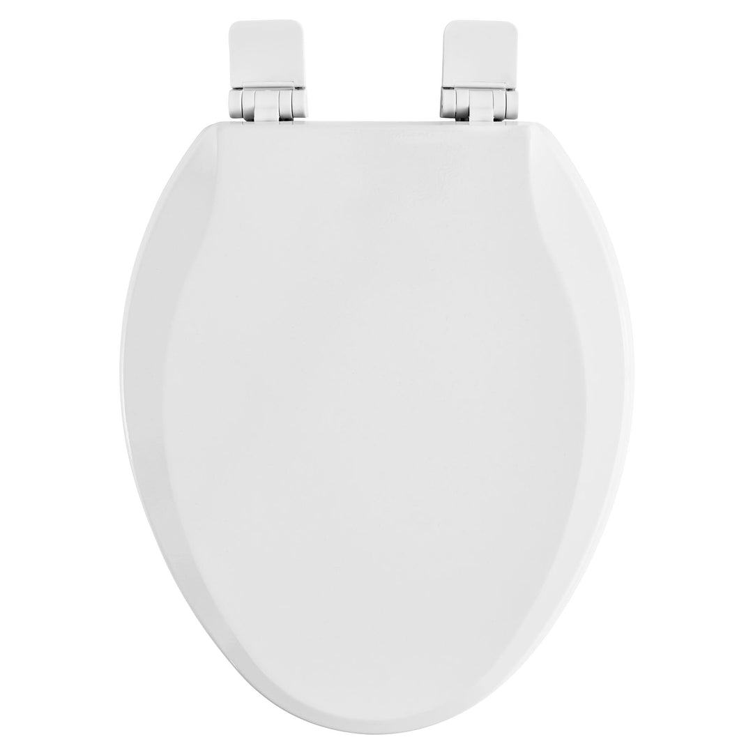 Bedminster Slow-Close & Easy Lift-Off Elongated Wood Toilet Seat, White, 5269A65DL.020 Retail $36.98