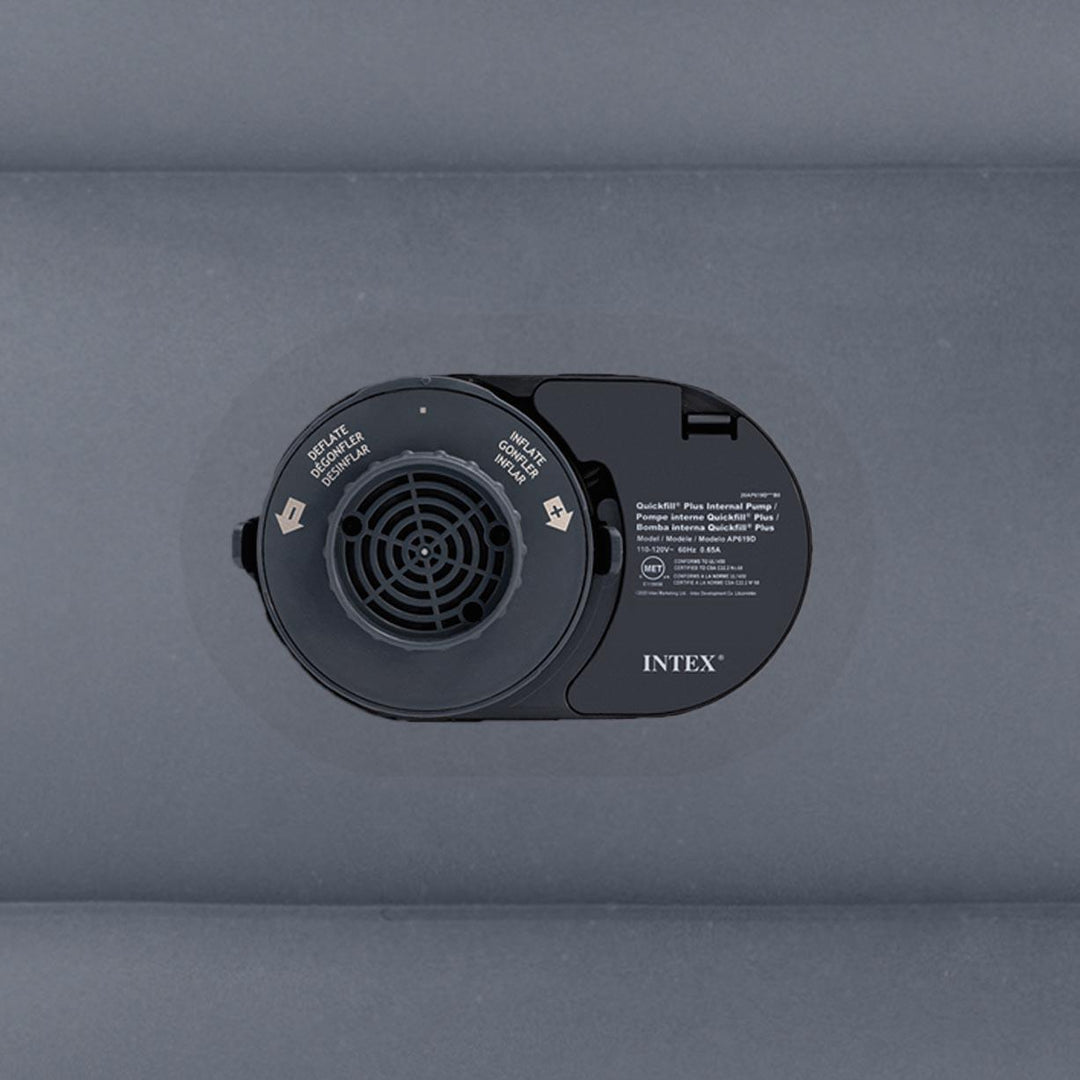 Intex Queen 20 Inch Dura-Beam Deluxe Raised Air Bed Mattress with Built-in Pump Retail $59.88